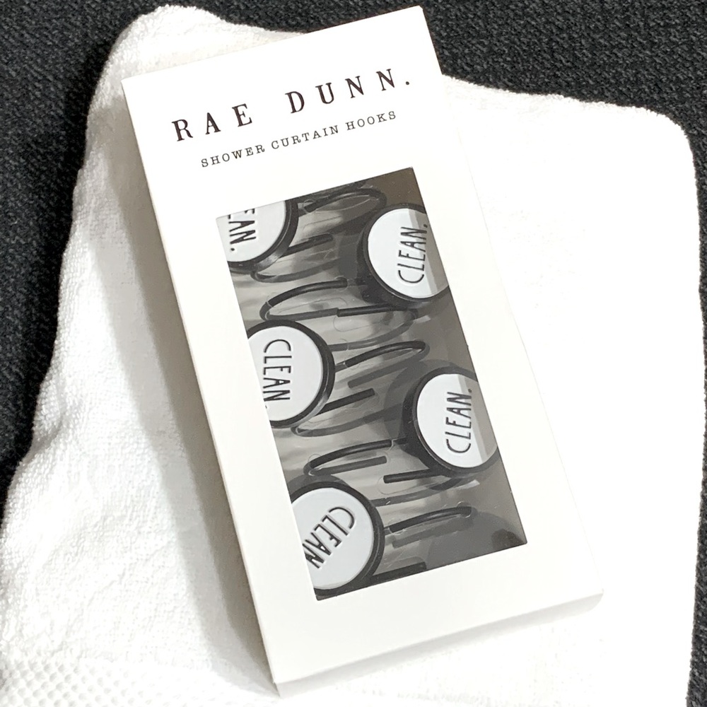 Rae Dunn Shower Curtain Hooks - CLEAN